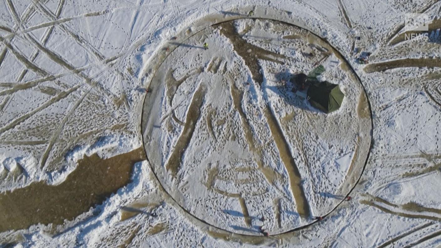 Un immenso carosello ghiacciato