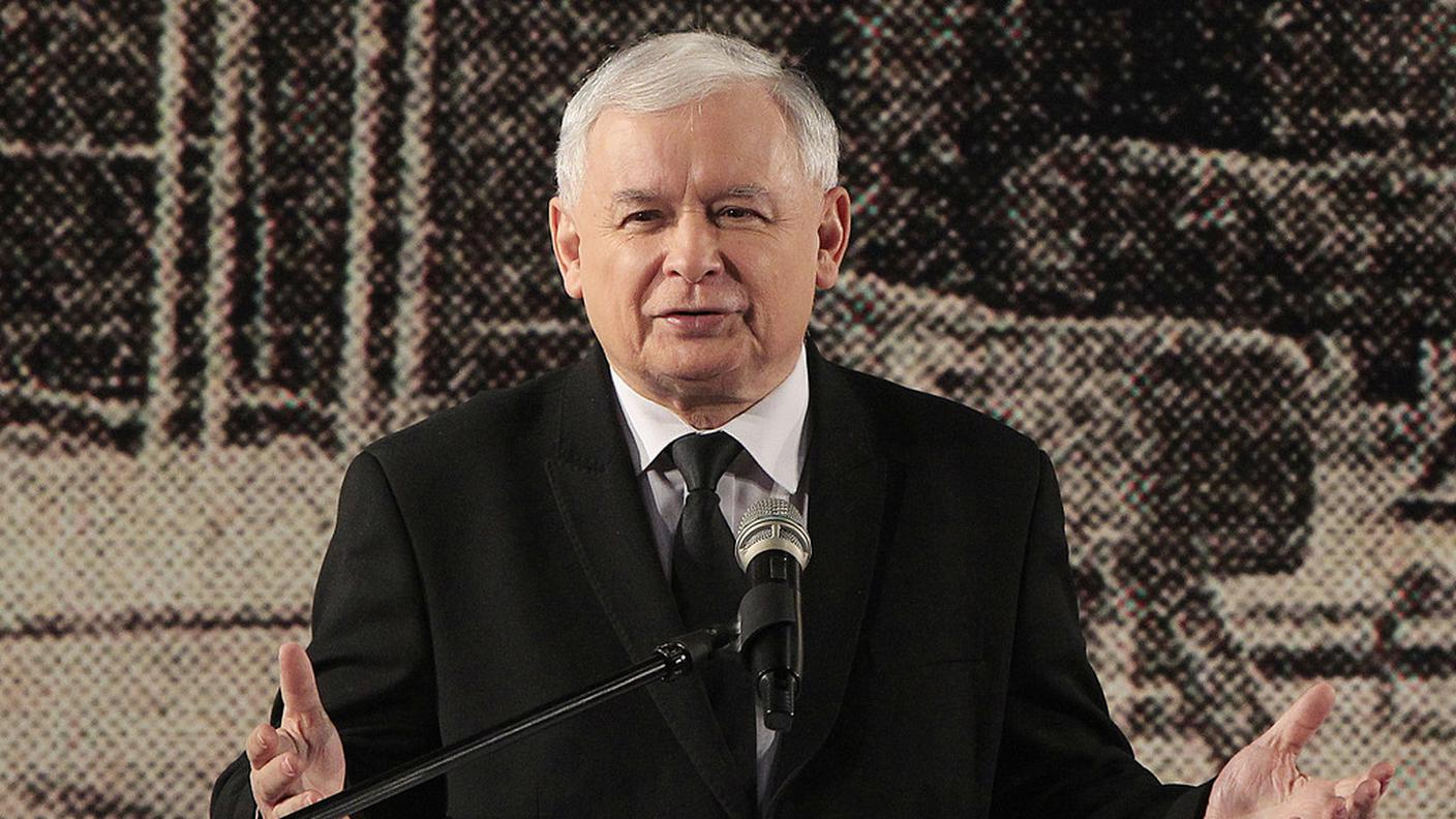 Il leader nazionalconservatore Jaroslaw Kaczynski
