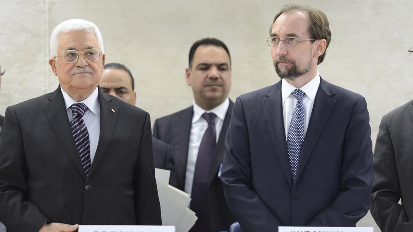 Mahmoud Abbas e Zeid Ra’ad Al Hussein, Alto Commissario ONU per i diritti umani