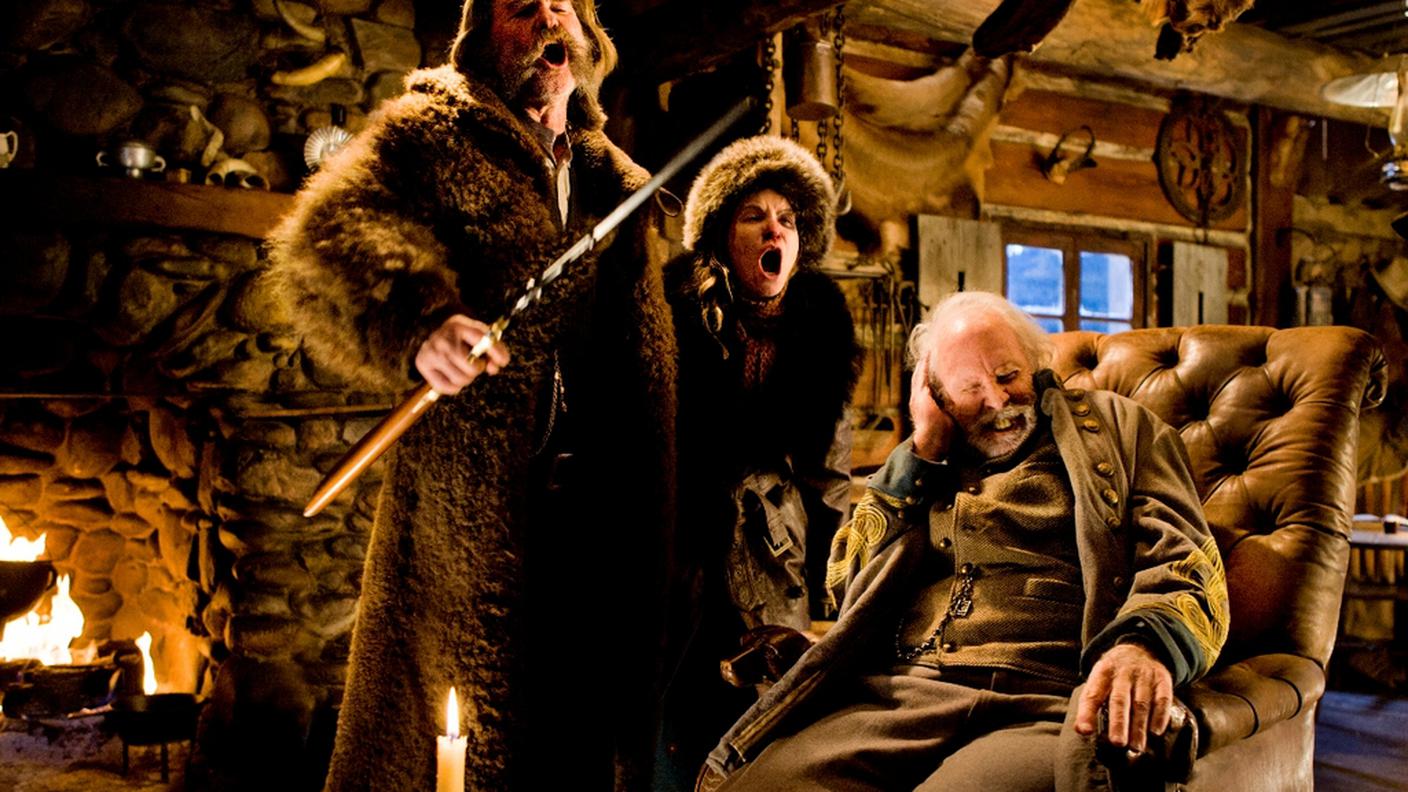 Una scena di The Hateful Eight l'ultima fatica del Tarantino regista