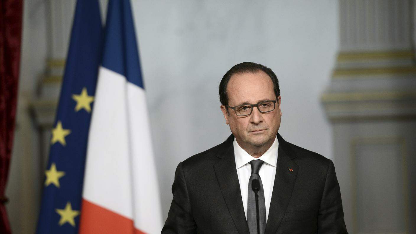 Il volto del presidente francese 