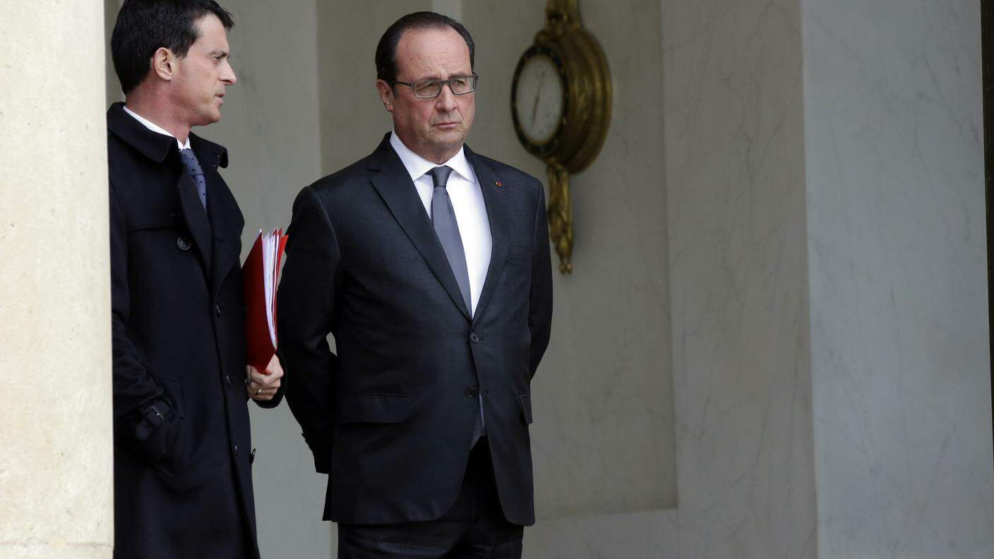 Valls con il presidente francese François Hollande