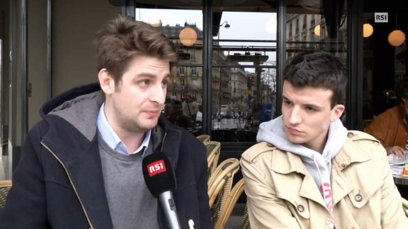 I due giovani parigini sopravvissuti alla serata al bar Carillon