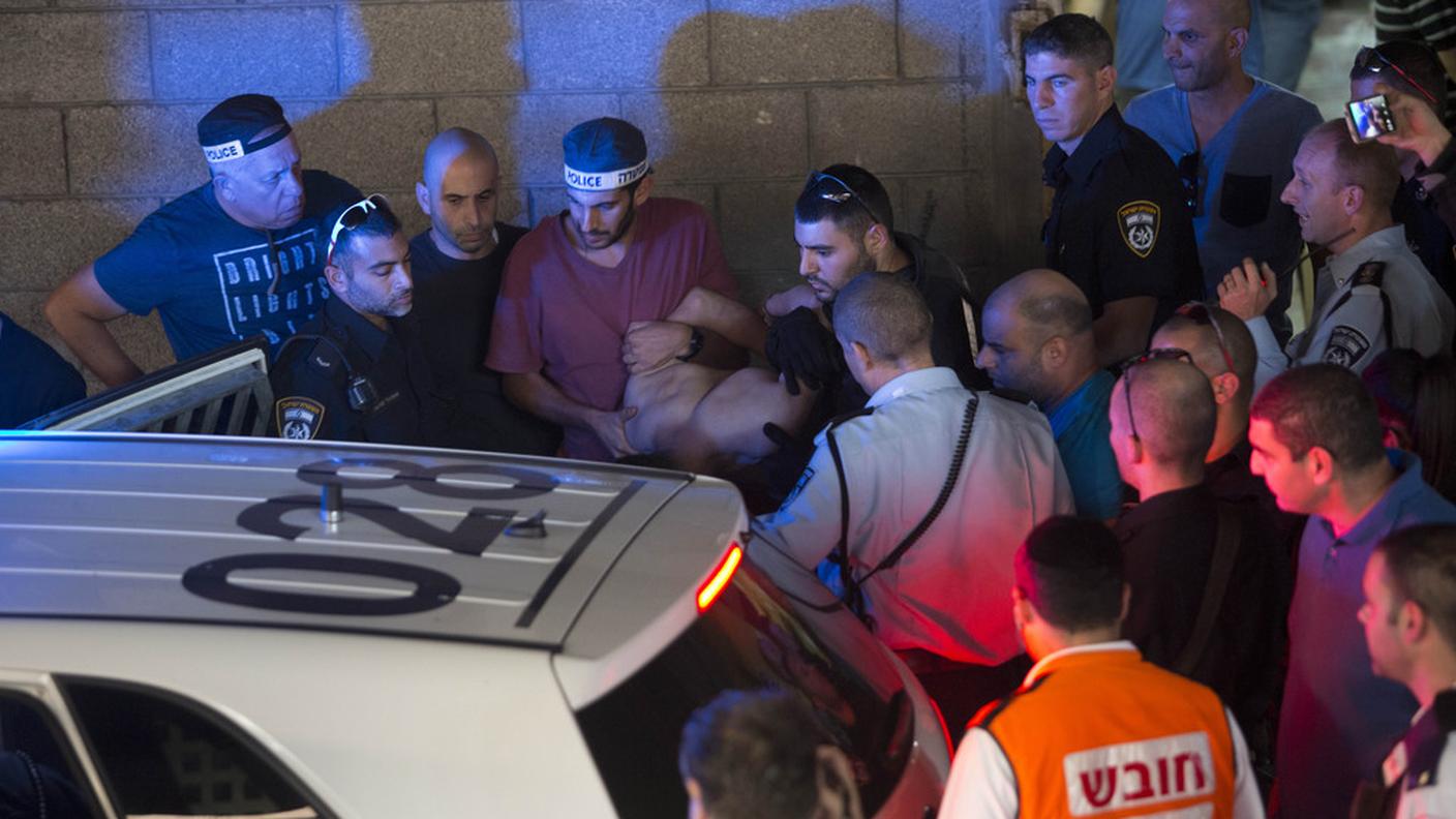 L'arresto dell'aggressore a Tel Aviv