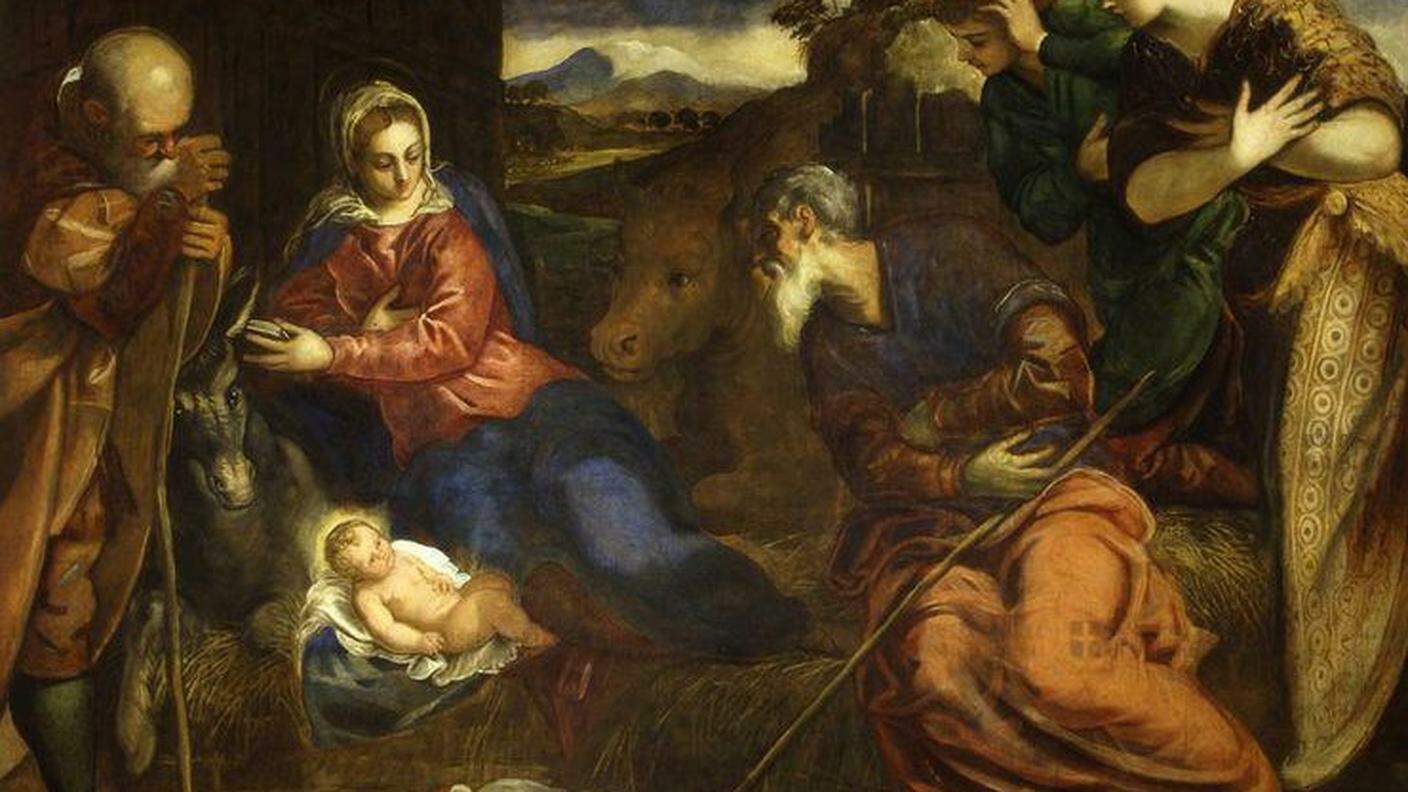 Jacopo Tintoretto (1518-1592), Adorazione dei pastori, 1550 - una delle tele esposte (non rubata)