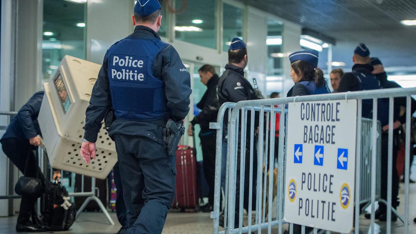 Controllo bagagli alla stazione di Bruxelles