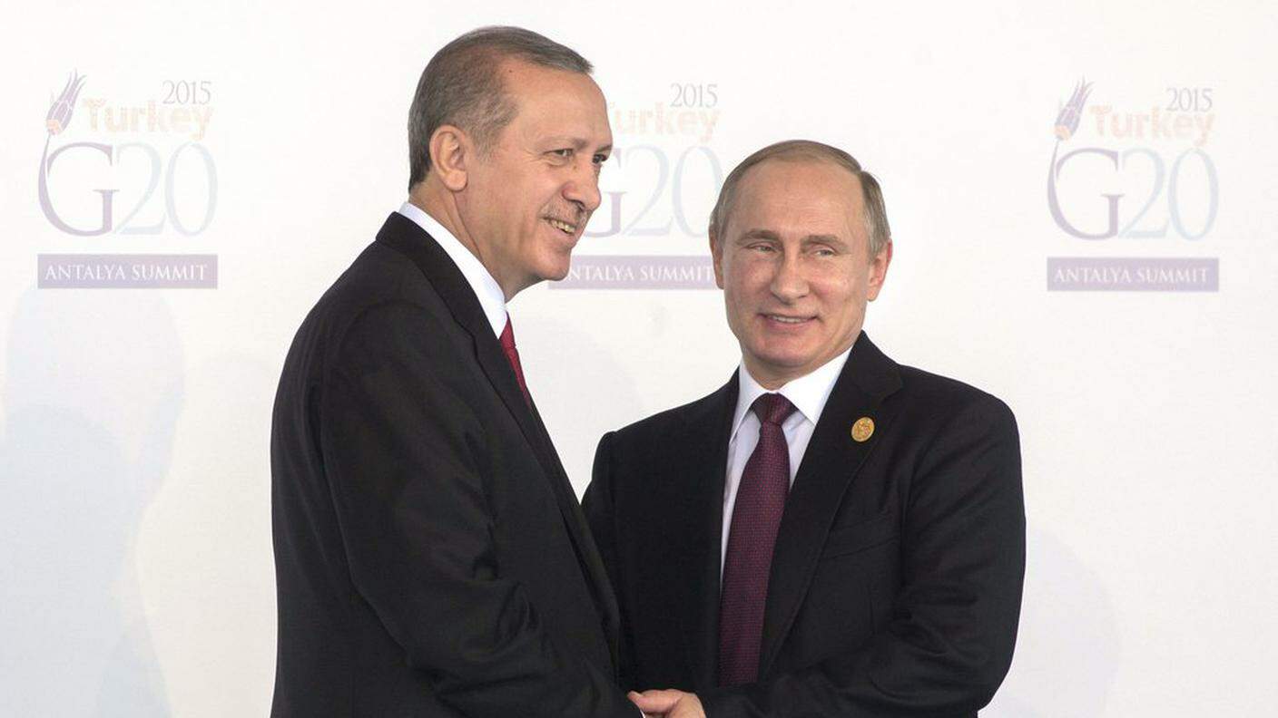 Erdogan e Putin al recente summit del G20