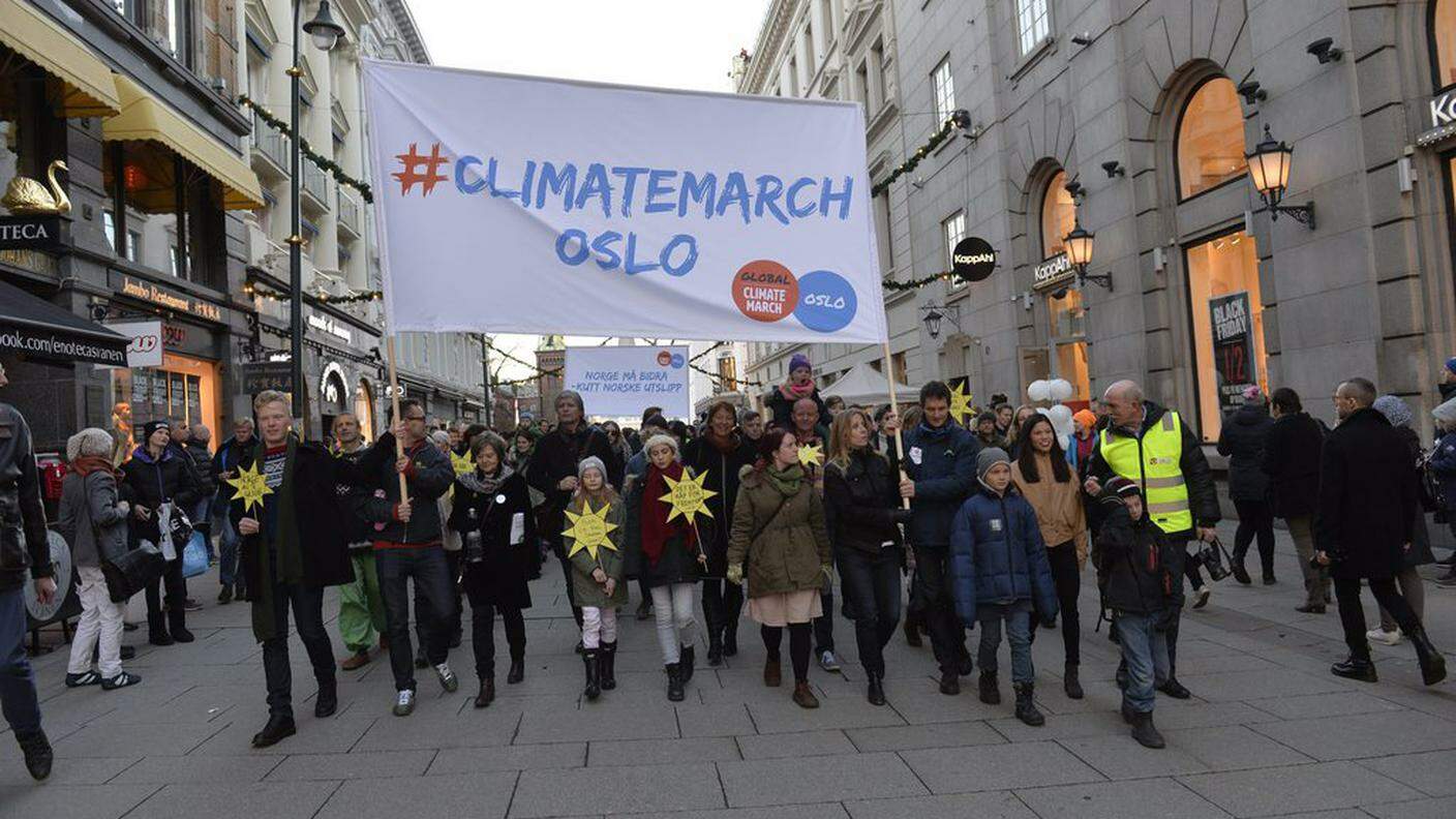 La marcia organizzata a Oslo