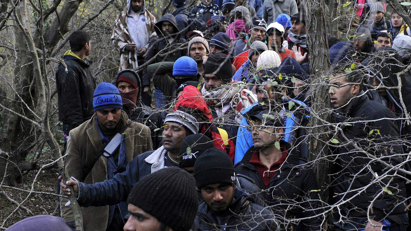 Scatto del 2 dicembre alla frontiera fra Macedonia e Grecia