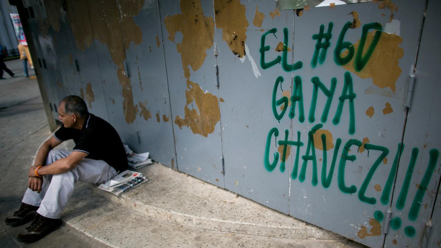 Un'immagine scattata sabato a Caracas