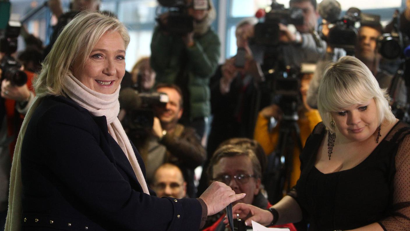 Marine Le Pen al seggio