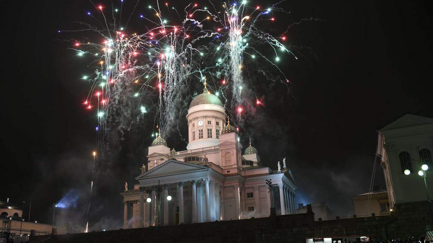 I fuochi d'artificio a Helsinki