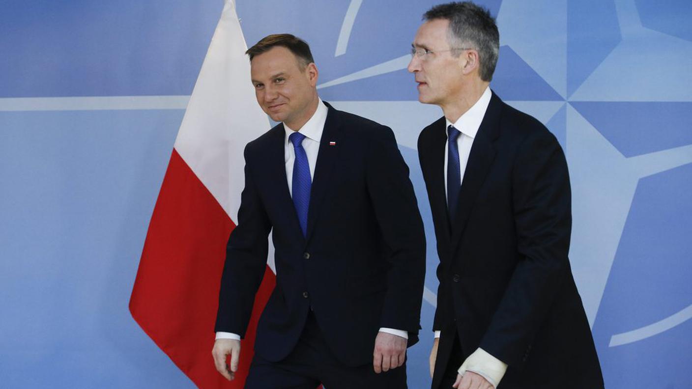 Duda ha incontrato poi anche il segretario generale della NATO Stoltenberg