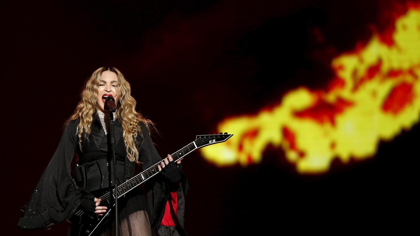 Madonna a Parigi lo scorso dicembre