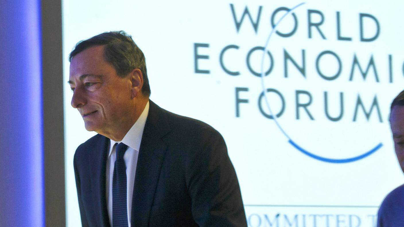 Mario Draghi a Davos
