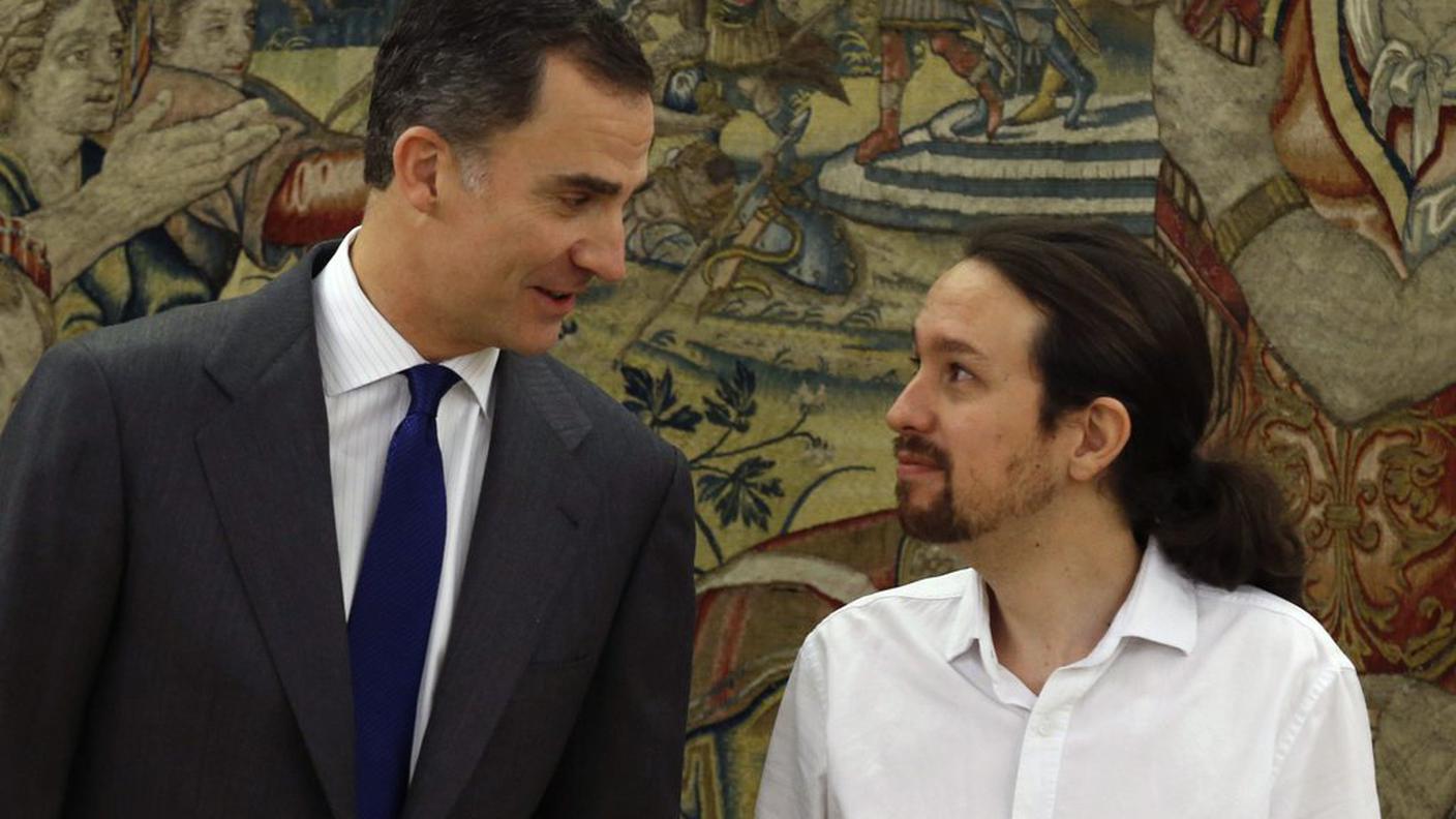 Iglesias a colloquio con re Felipe VI