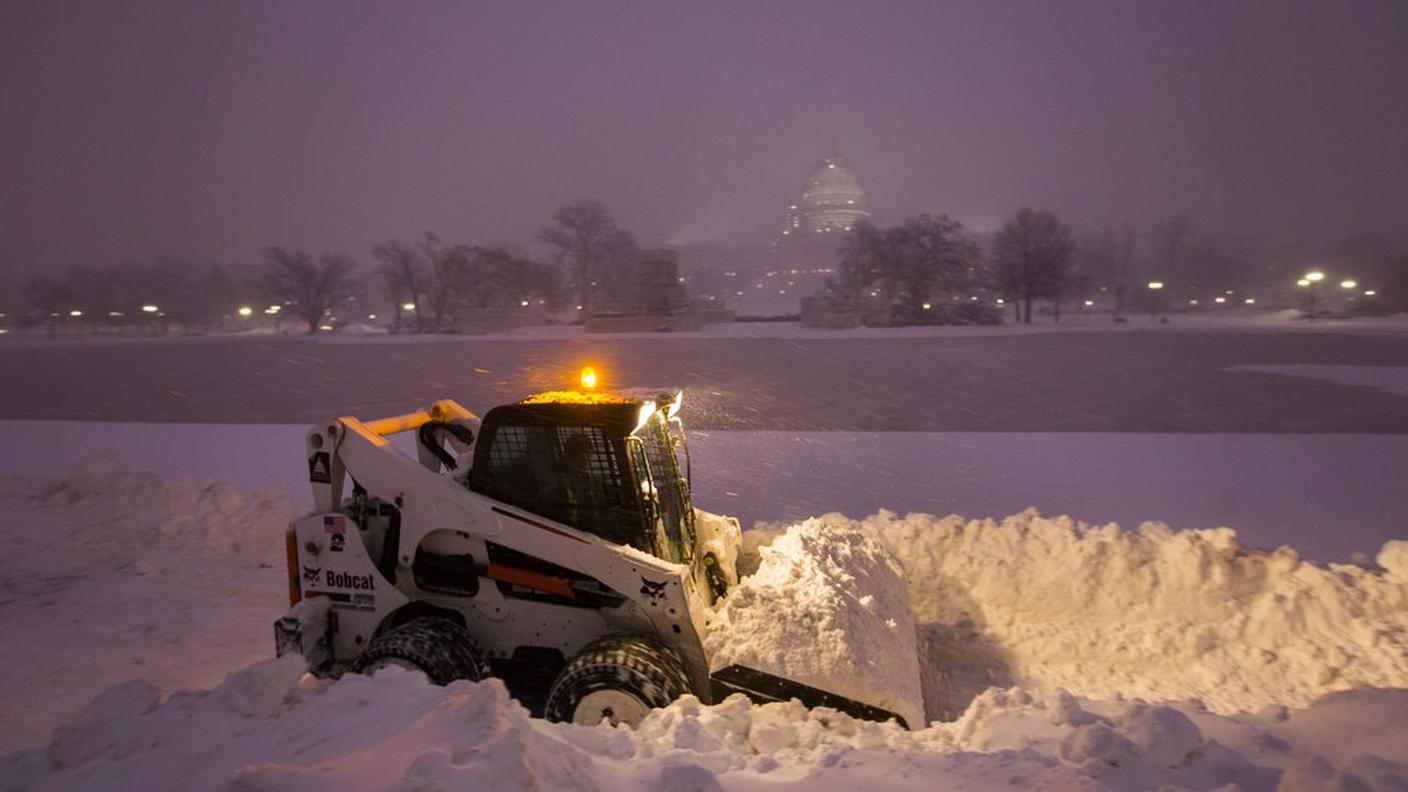 A Washington la neve aumenta di ora in ora