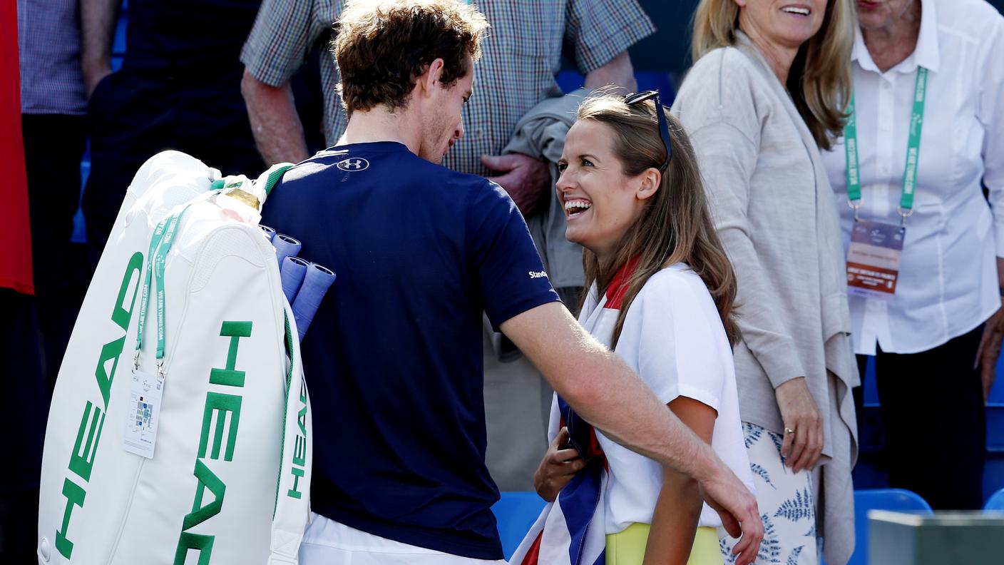 Murray e la moglie nel luglio dello scorso anno
