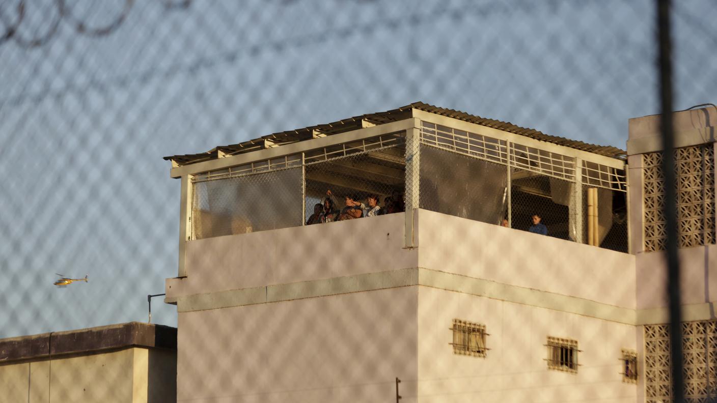 I carcerati durante la rivolta 