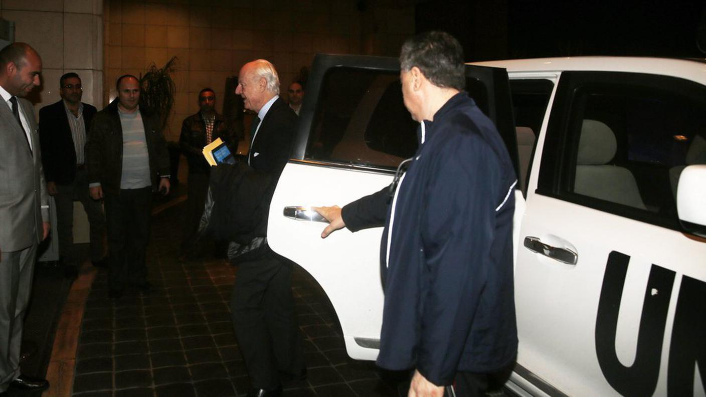 L'arrivo di Staffan de Mistura a Damasco
