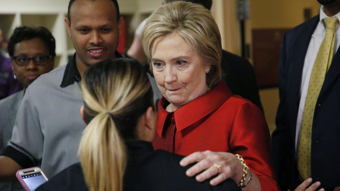 Hilary Clinton oggi a Las Vegas