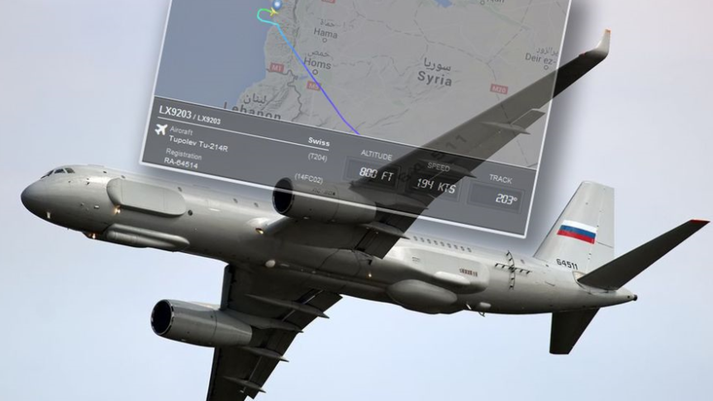 L'aereo spia che vola con un identificativo Swiss