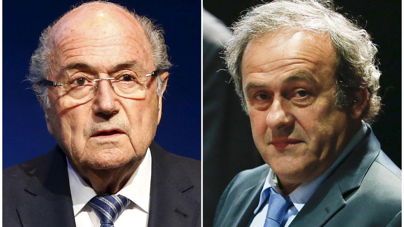 Joseph Blatter e Michel Platini
