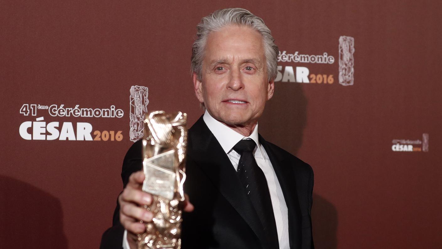 Michael Douglas con il Cesar Award