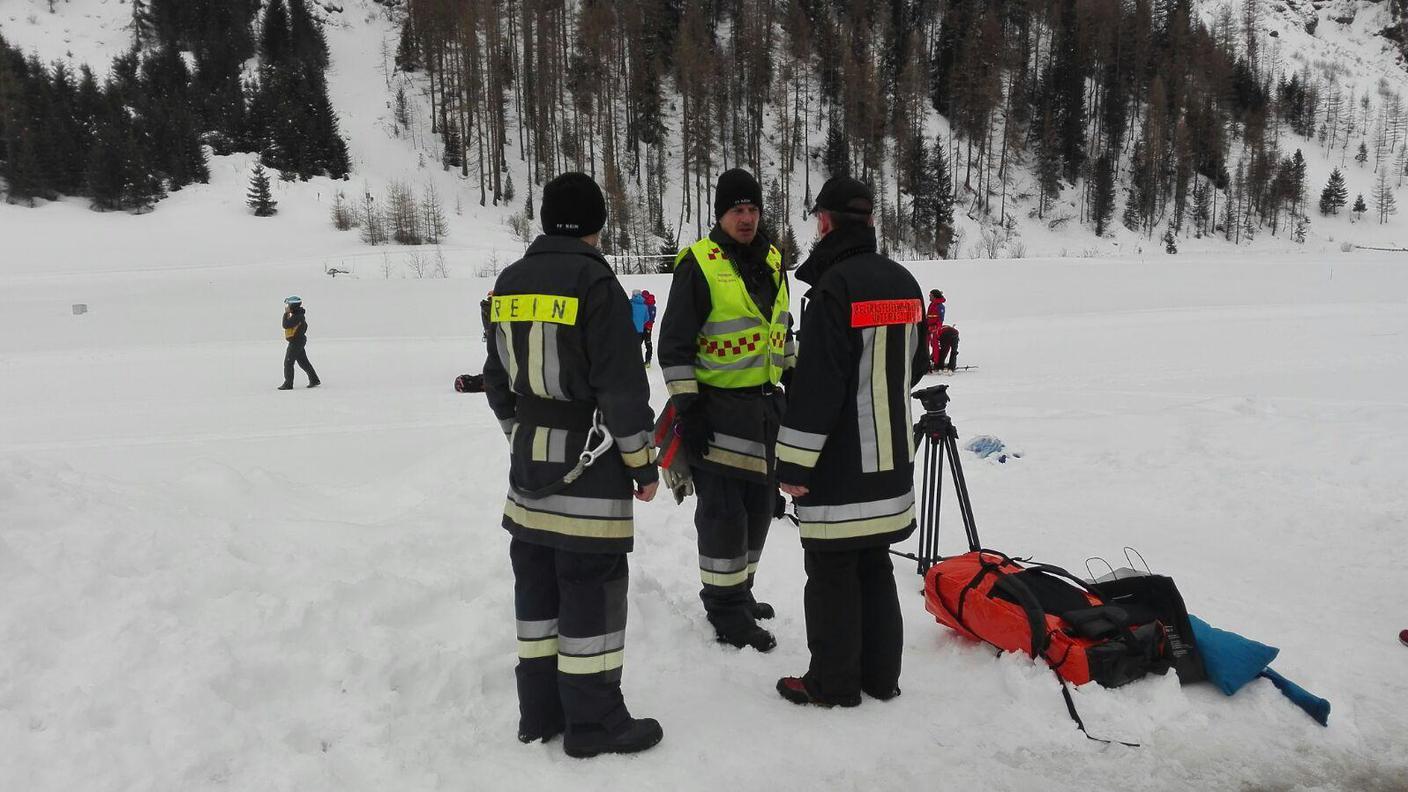 I soccorritori al campo base di Riva di Tures