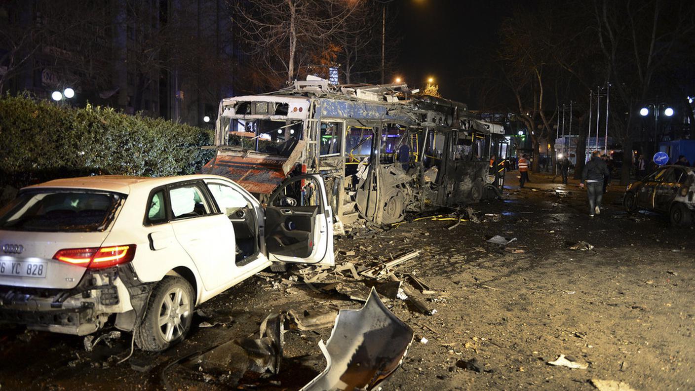Il luogo dell'attentato