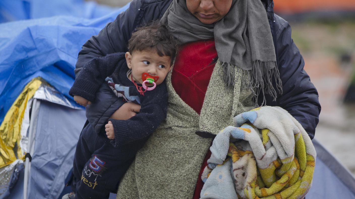 Molti i bambini nel campo