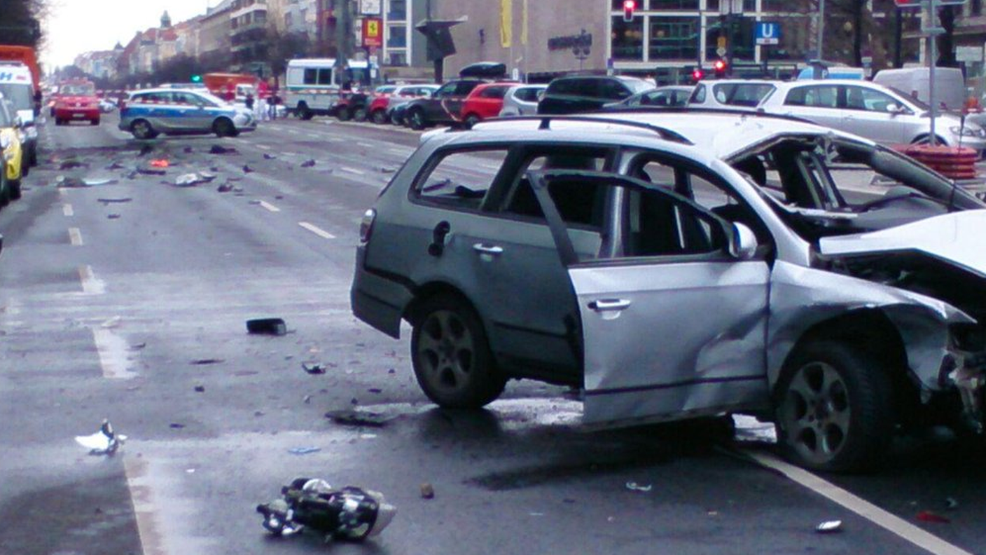 L'auto esplosa a Berlino
