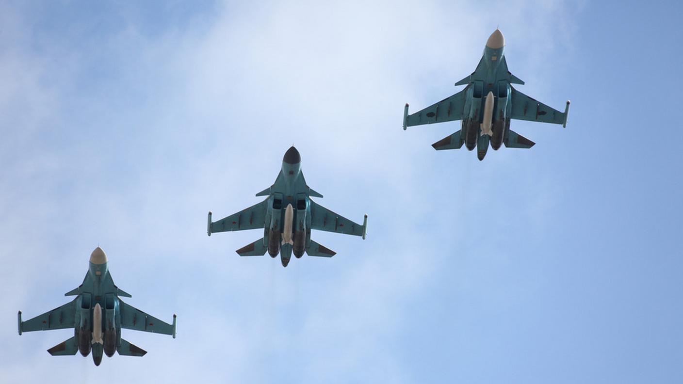 Parziale rientro in patria dei jet di Mosca