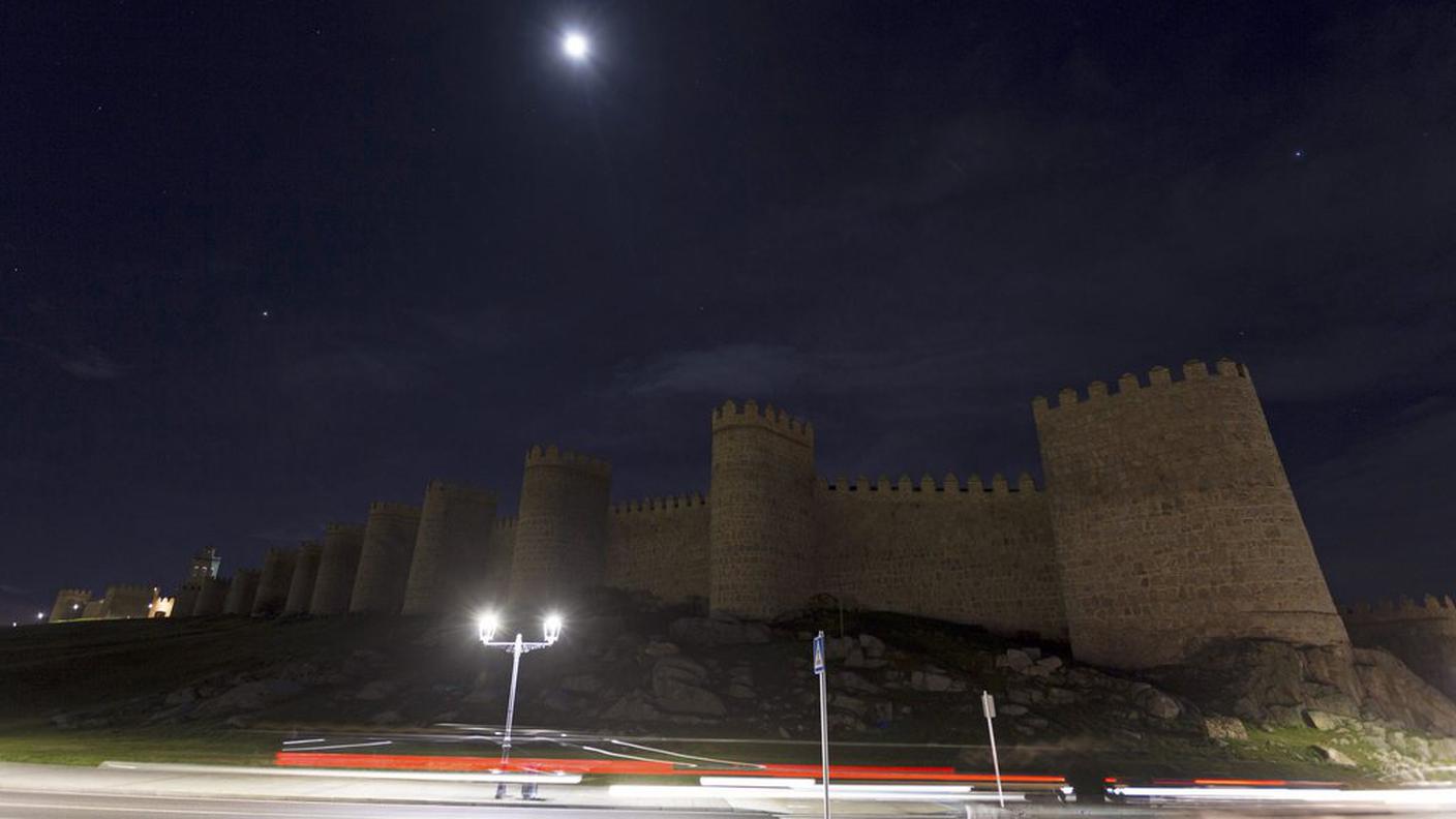 Le mura della città di Avila, Spagna
