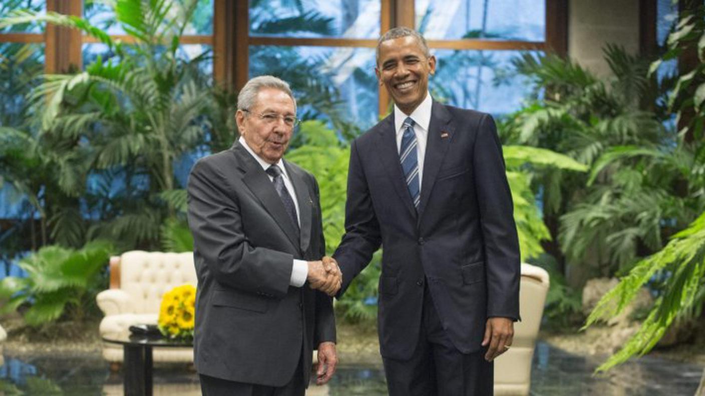 Barack Obama e Raul Castro a Cuba