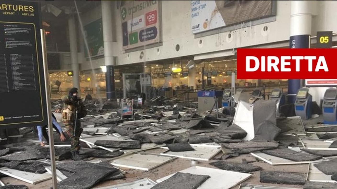L'aereoporto di Bruxelles-Zaventem dove si sono verificate le due esplosioni
