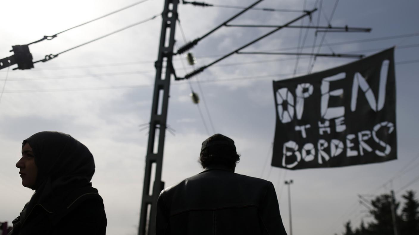 Proteste nel campo di Idomeni