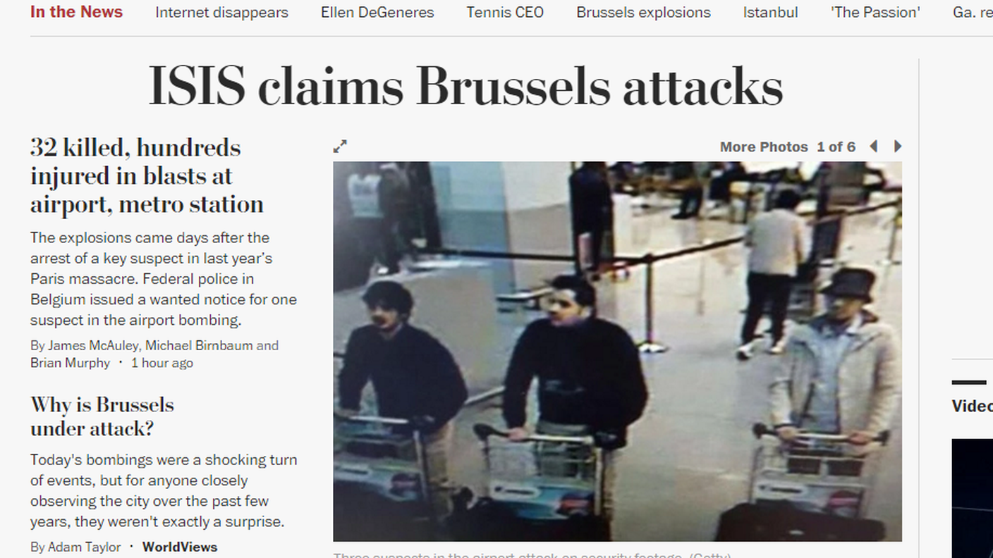 "Perchè Bruxelles è sotto attacco?", si chiede Adam Taylor sul Washington Post