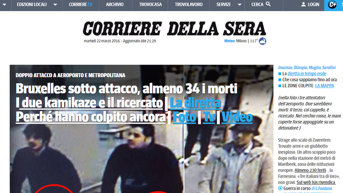 Guido Olimpio, sul Corriere della Sera, spiega perchè i terroristi hanno colpito ancora (e subito) nel timore che Salah Abdeslam potesse rivelare indicazioni utili a individuarli