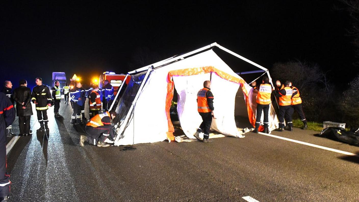 La gendarmeria sul luogo della tragedia