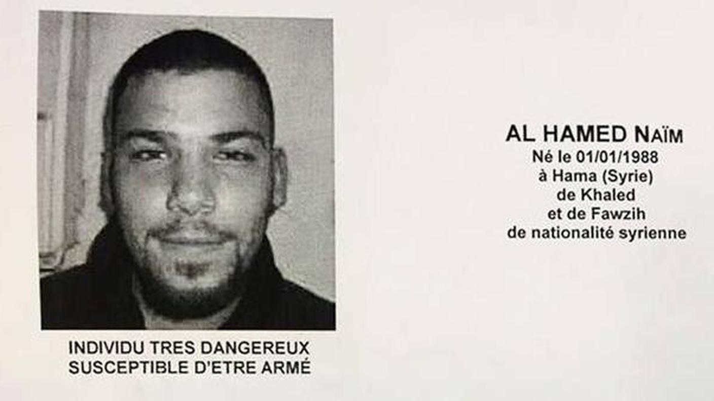 L'avviso di ricerca di Naim Al Hamed, «pericoloso e armato»