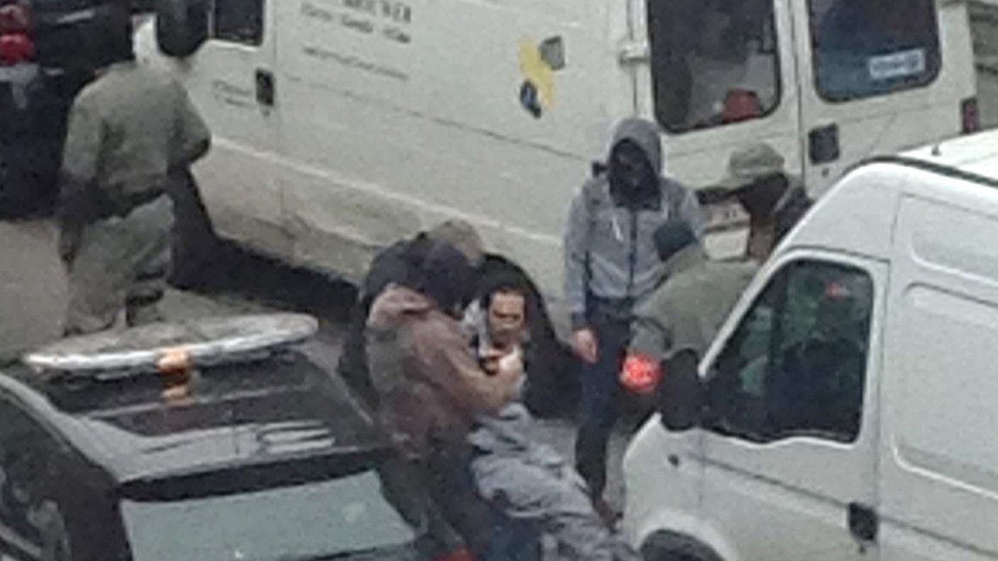 L'arresto in strada a Bruxelles