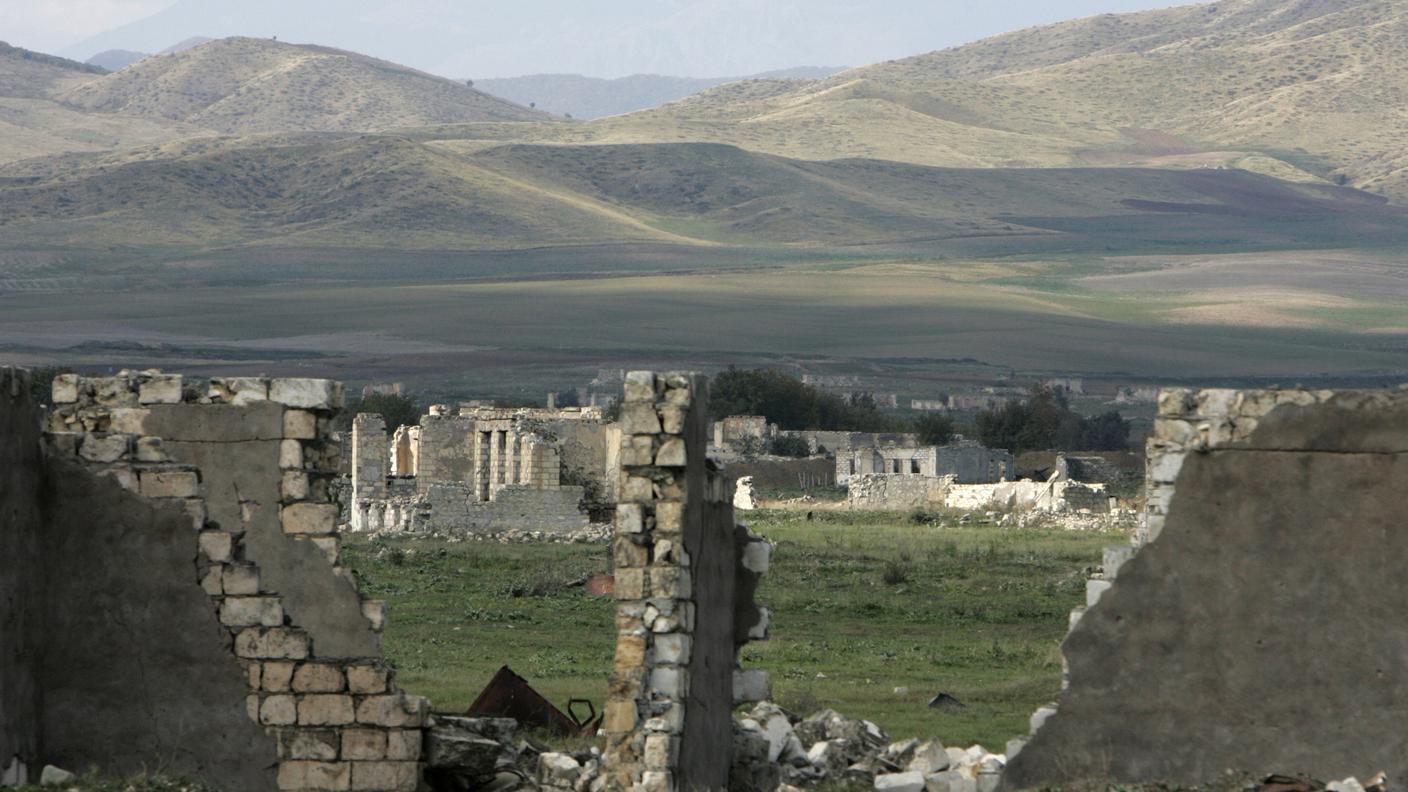 Rovine del conflitto degli anni '90 ad Agdam