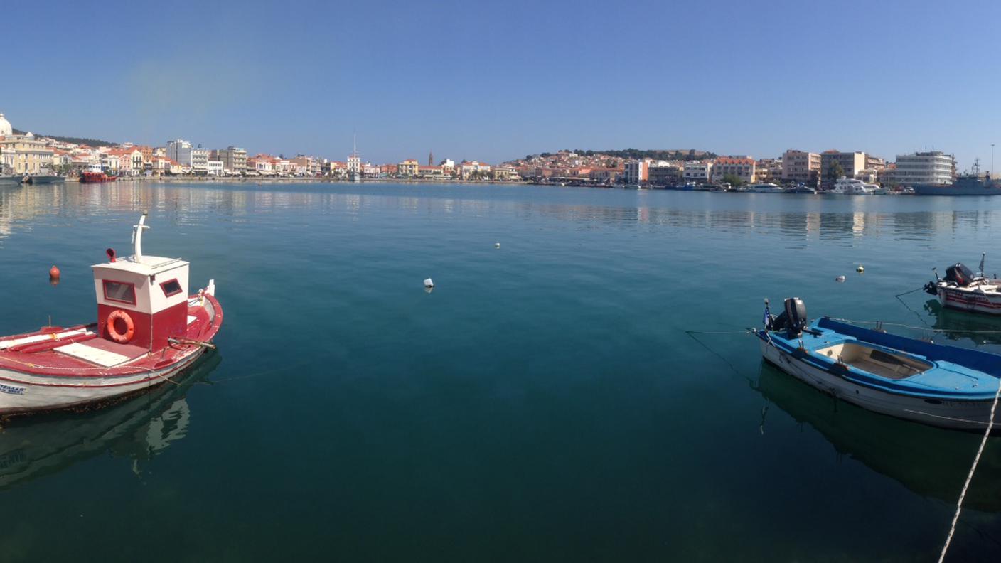 Il porto di Mitilini