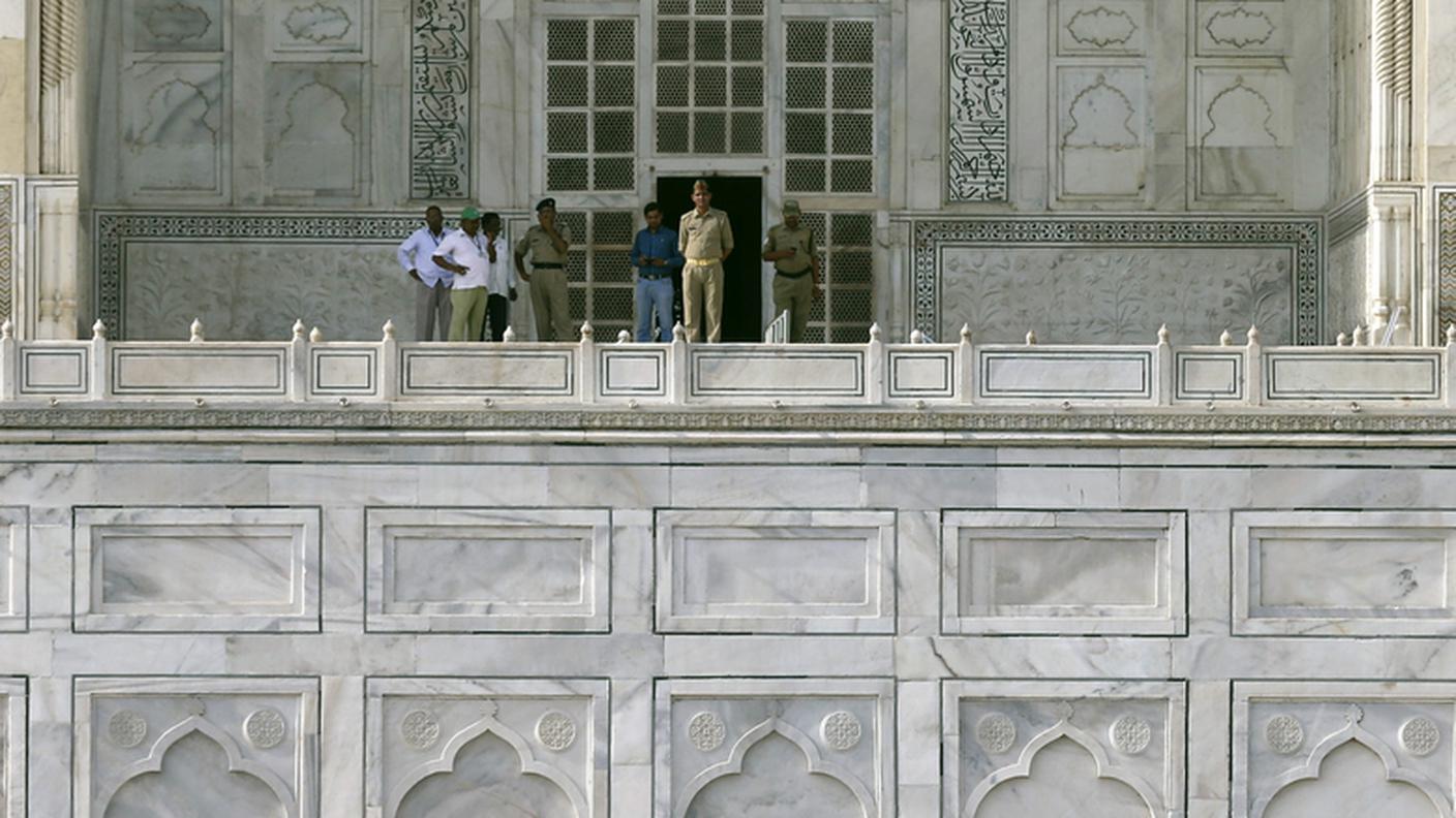 Il duca e la duchessa di Cambridge sabato al Taj Mahal