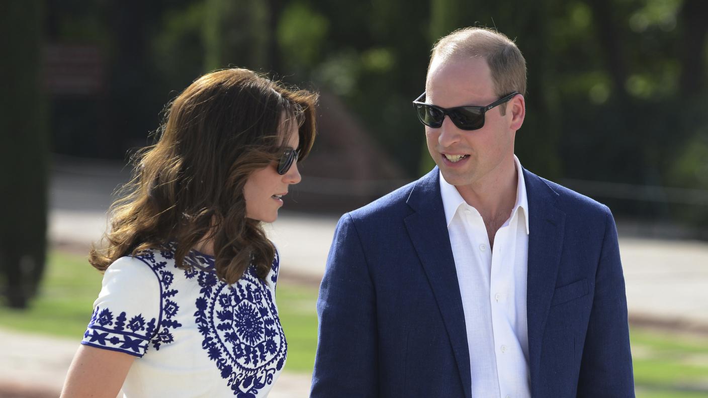 Il duca e la duchessa di Cambridge sabato al Taj Mahal