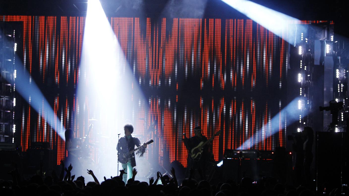 Un'immagine scattata durante un concerto a Las Vegas nel 2013
