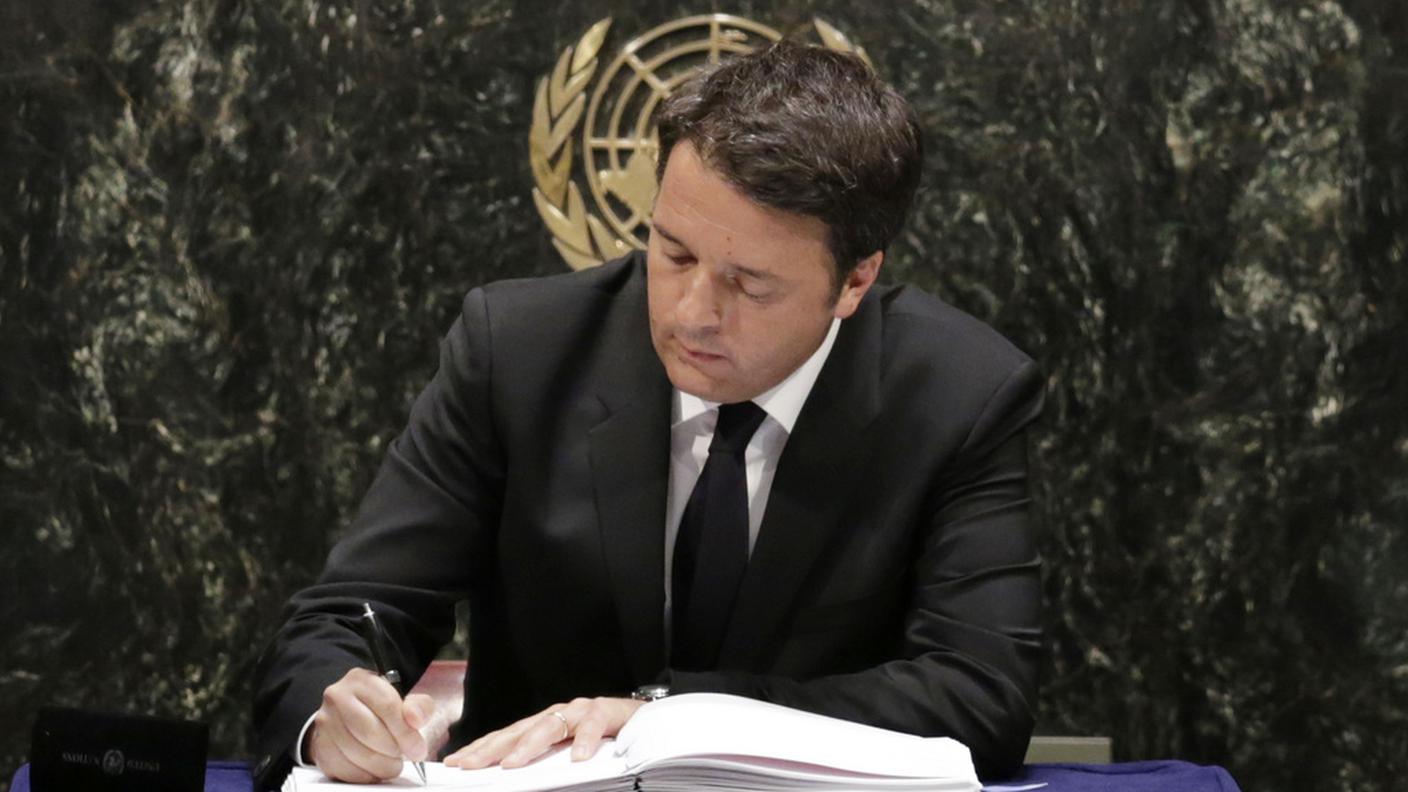 Il premier italiano Matteo Renzi