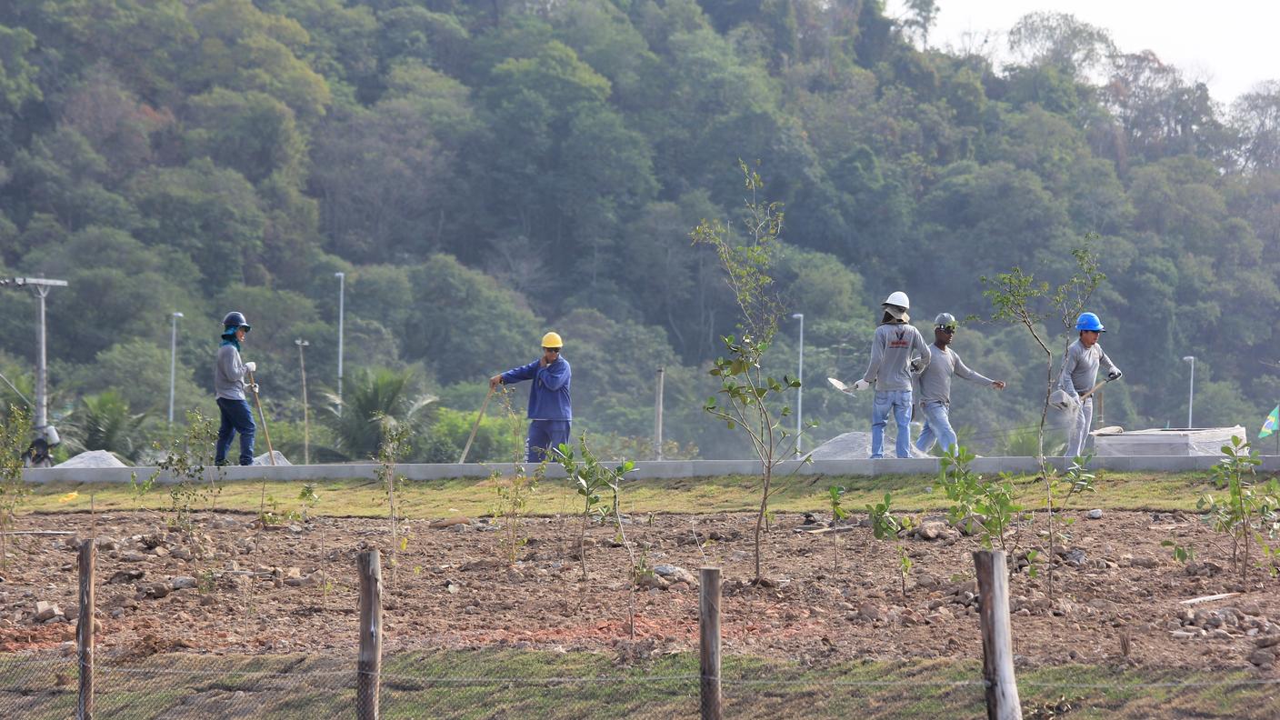 I lavori per il parco olimpico proseguono