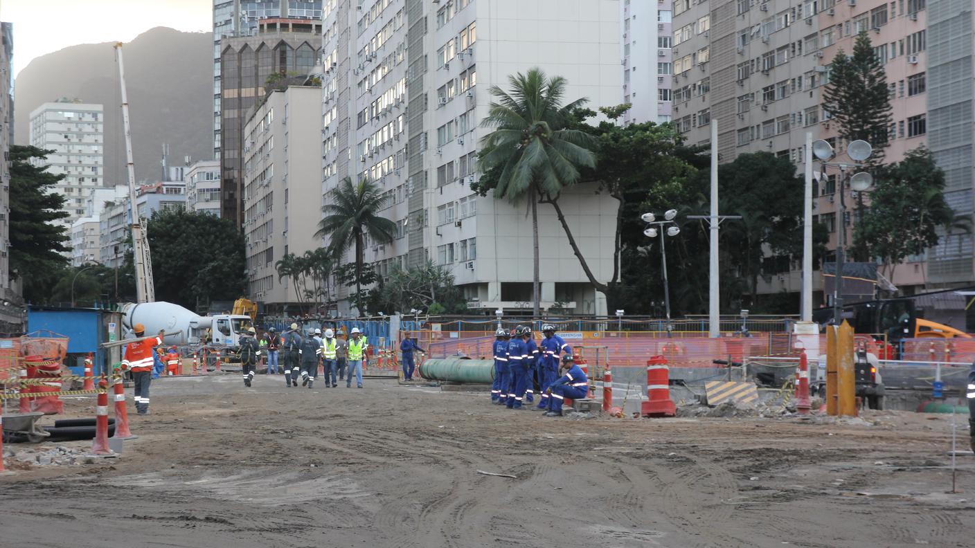 Lavori in corso a Ipanema